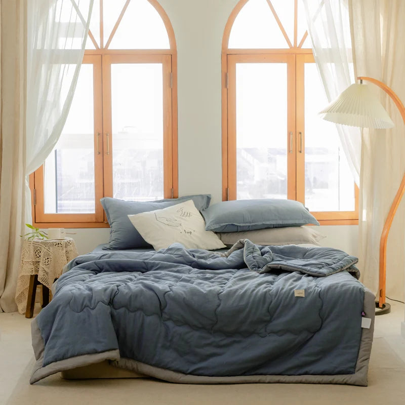 2025 New Japanese Polyester-Cotton Quilted Summer Duvet -