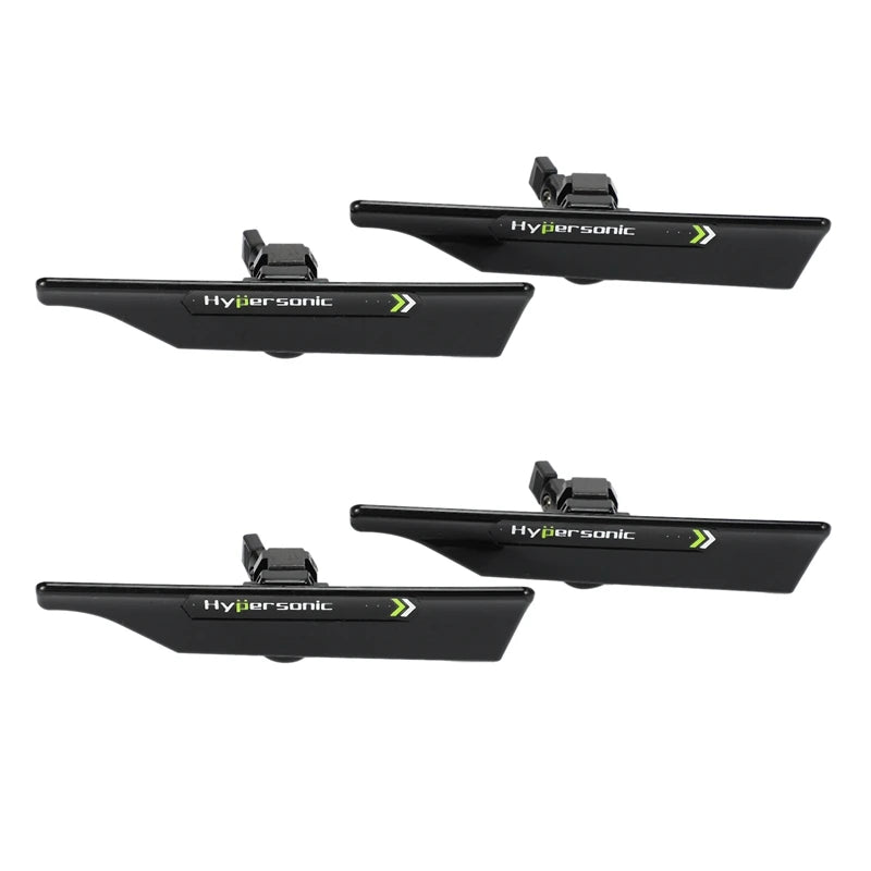 Hypersonic 4 Pcs Black Wiper Stand Windshield Wiper Wing