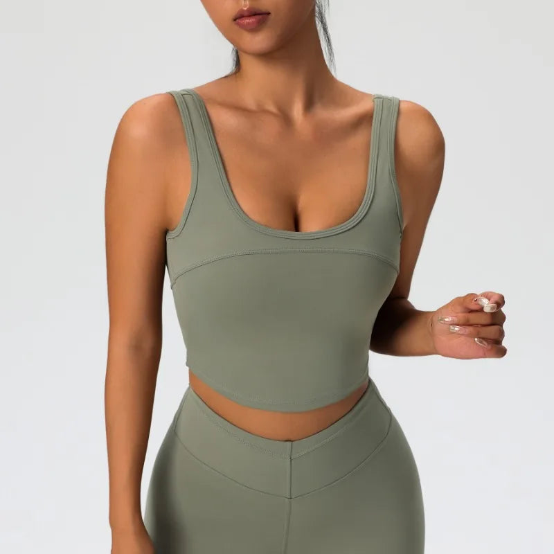 Fashion Sports Underwear Women Shockproof Gathering