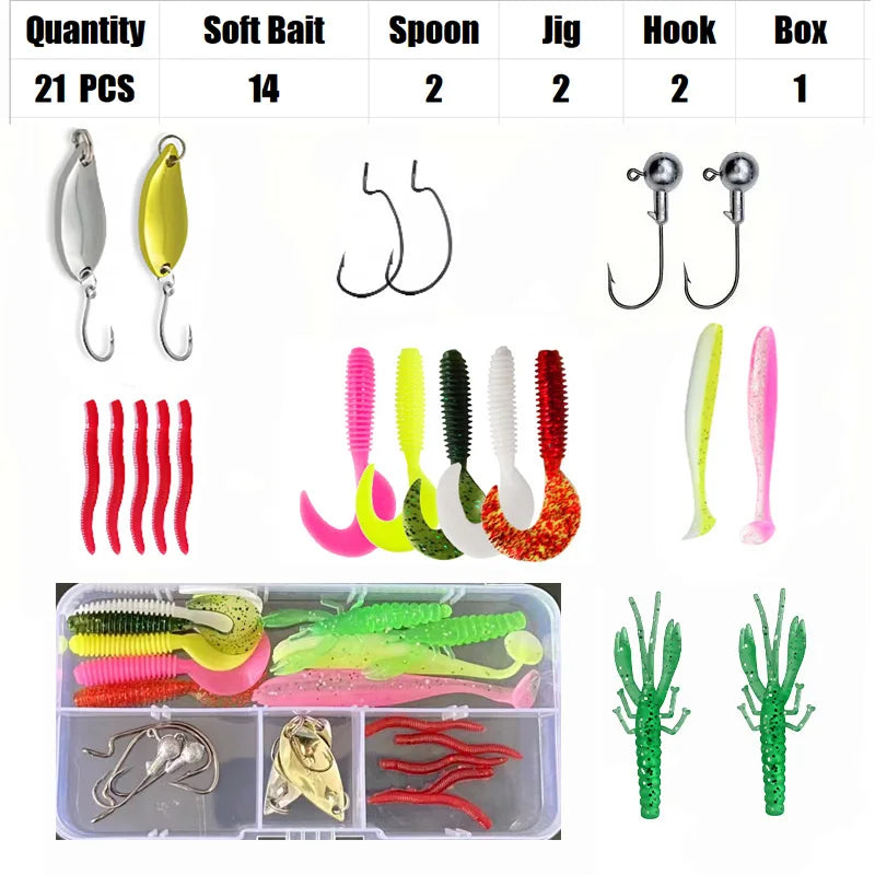 Fishing Lure Set 18/21/59/142pcs