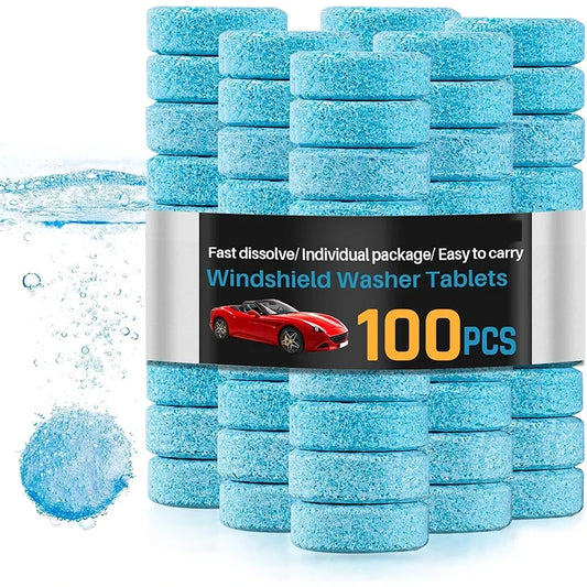 Geconcentreerde tabletten voor ruitenwisservloeistof voor auto's,