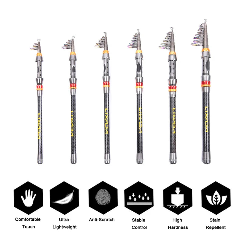 Lixada Telescopic Fishing Rod and Reel Combo