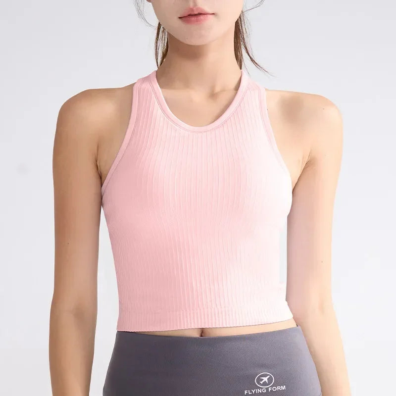 Fitness Women Yoga  Nude Jumpsuit Sleeveless