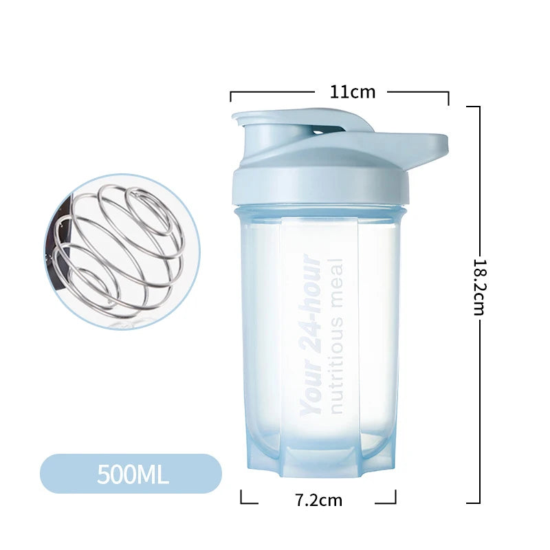 Sport Shaker Bottle 500ML Whey Protein Powder