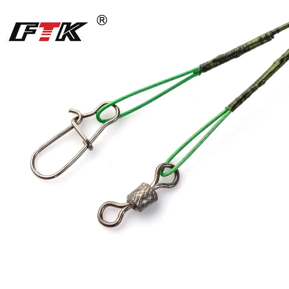 20pcs 16/20/25cm Stainless Steel Wire Leader Fishing