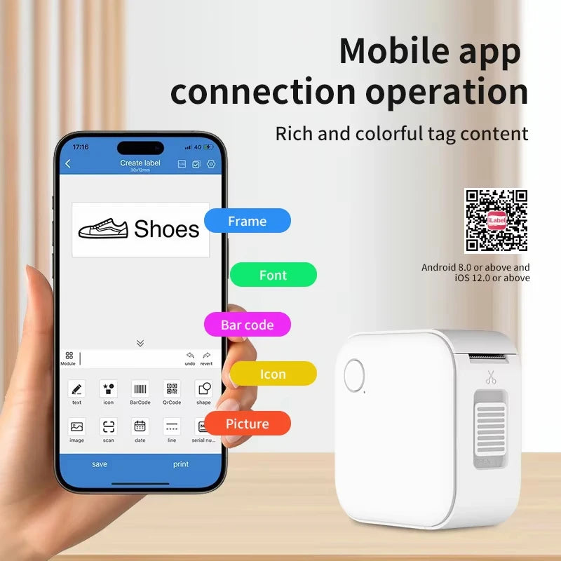 Mini Portable Mini Printer Label Maker