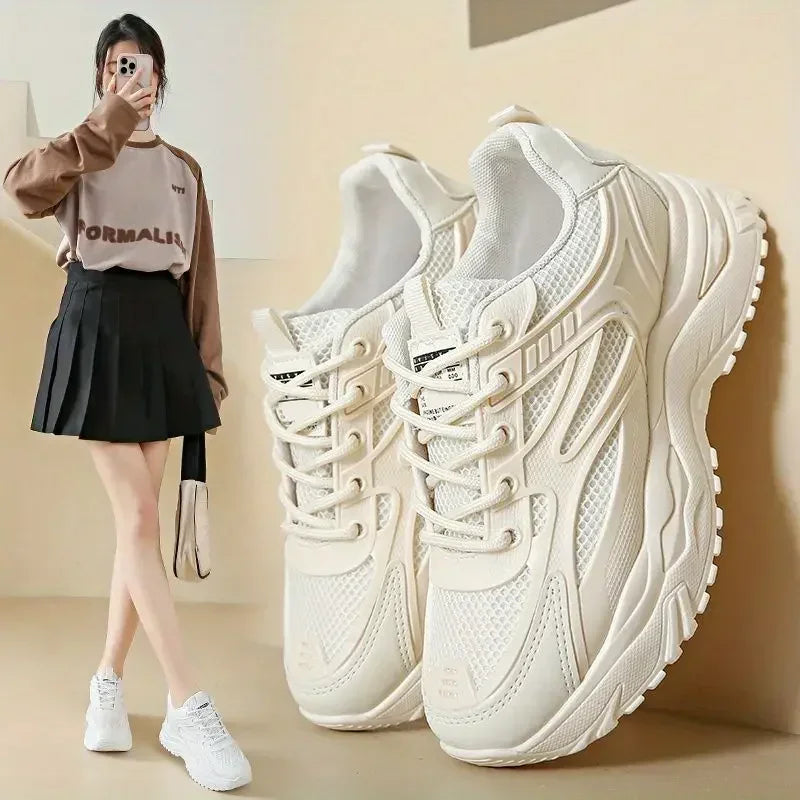 Sneakers Shoes for Women Sports Woman Footwear High on Platform