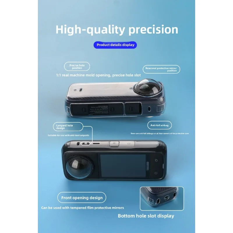 Transparent Protective Case For Insta360 X4