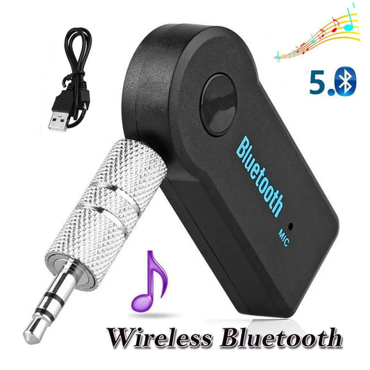 2 in 1 Wireless Bluetooth 5.0 Receiver Adapter 3.5mm Jack