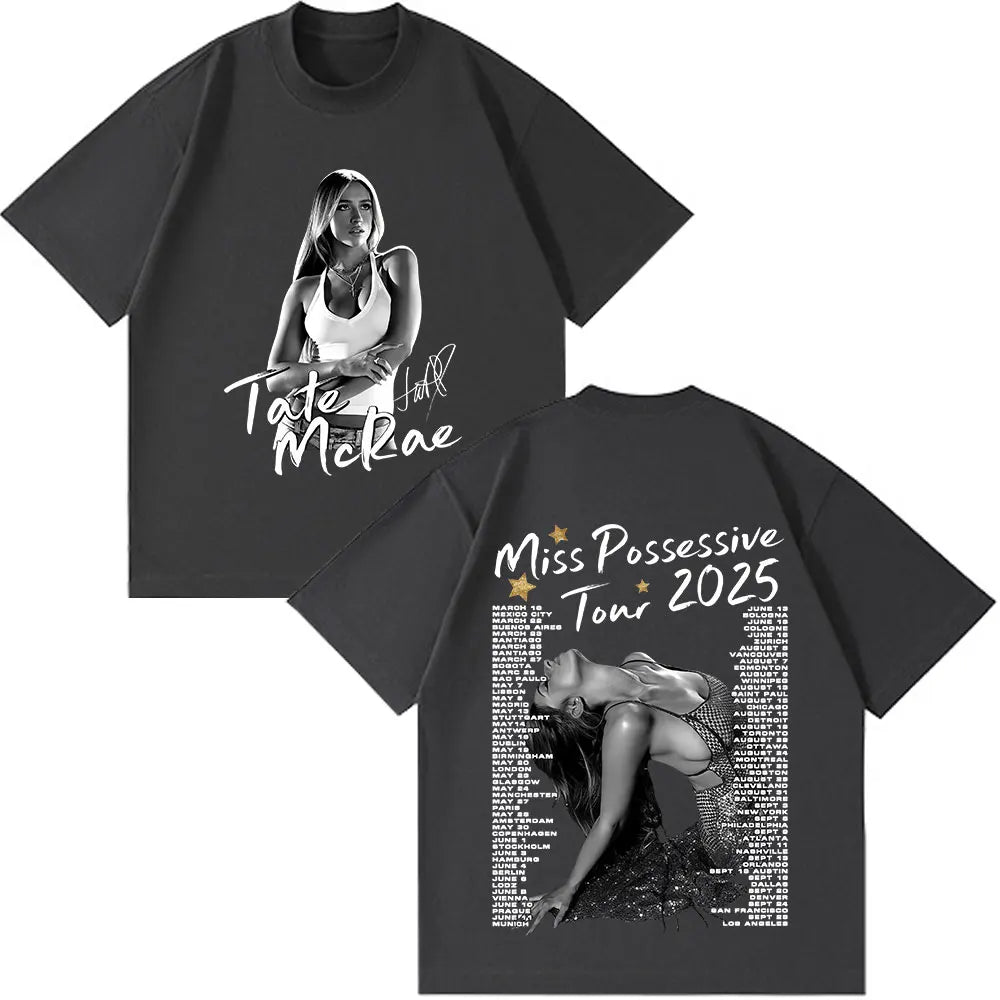 Tate McRae Miss Possessive World Tour 2025 T-Shirts
