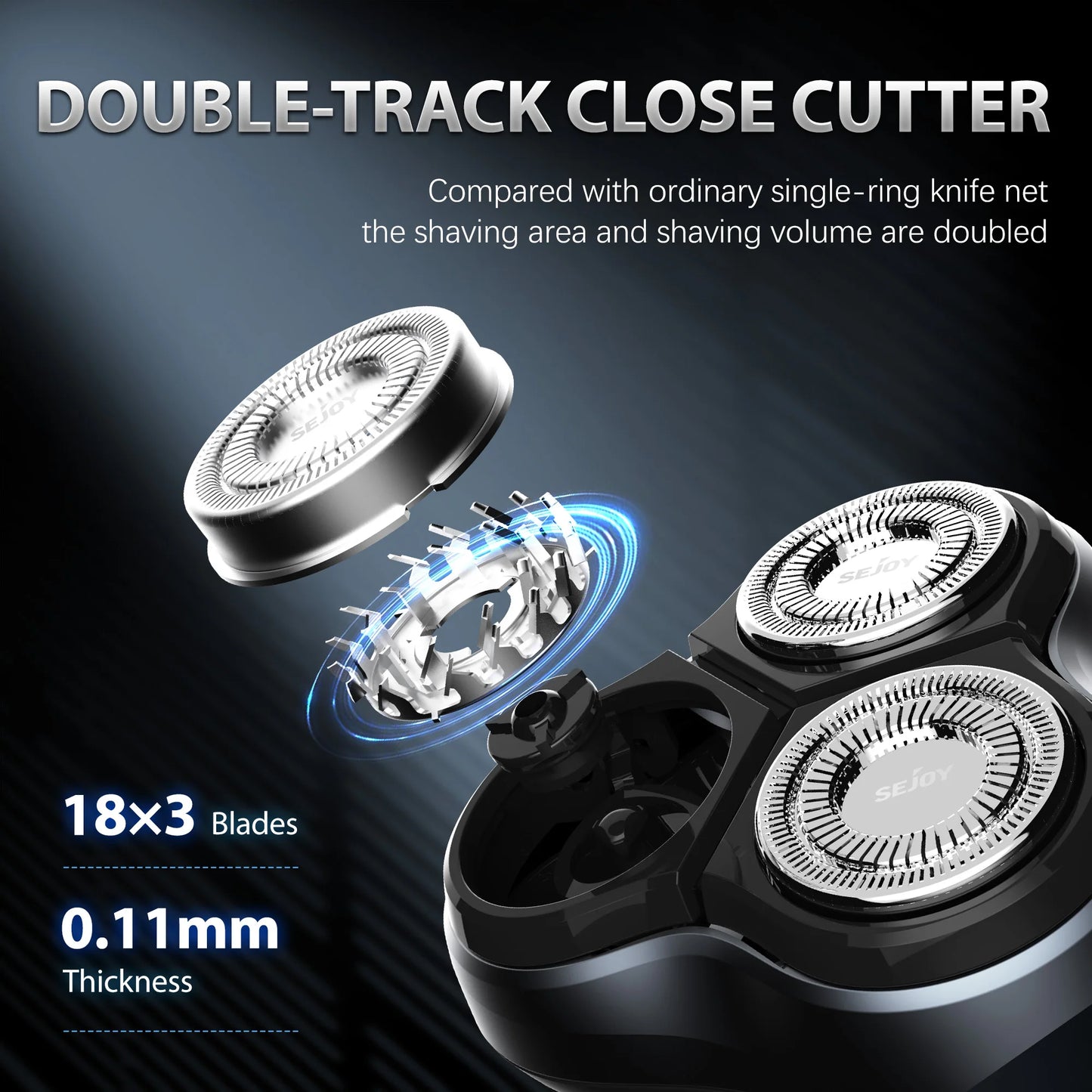 SEJOY Shaver Men USB Electric Shaver Powerful Beard Electric