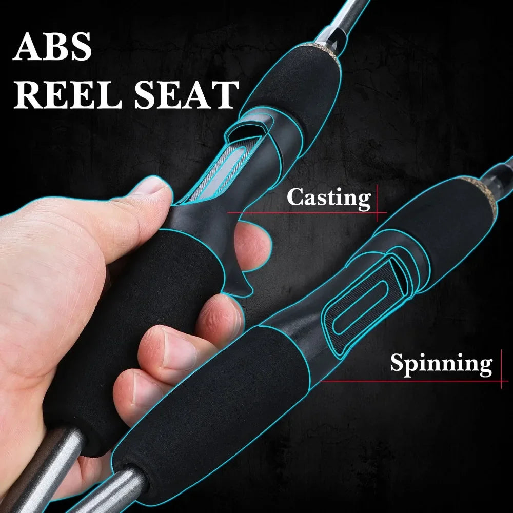 Sougayilang 5 Sections 2.1m Spinning Casting Fishing Rods