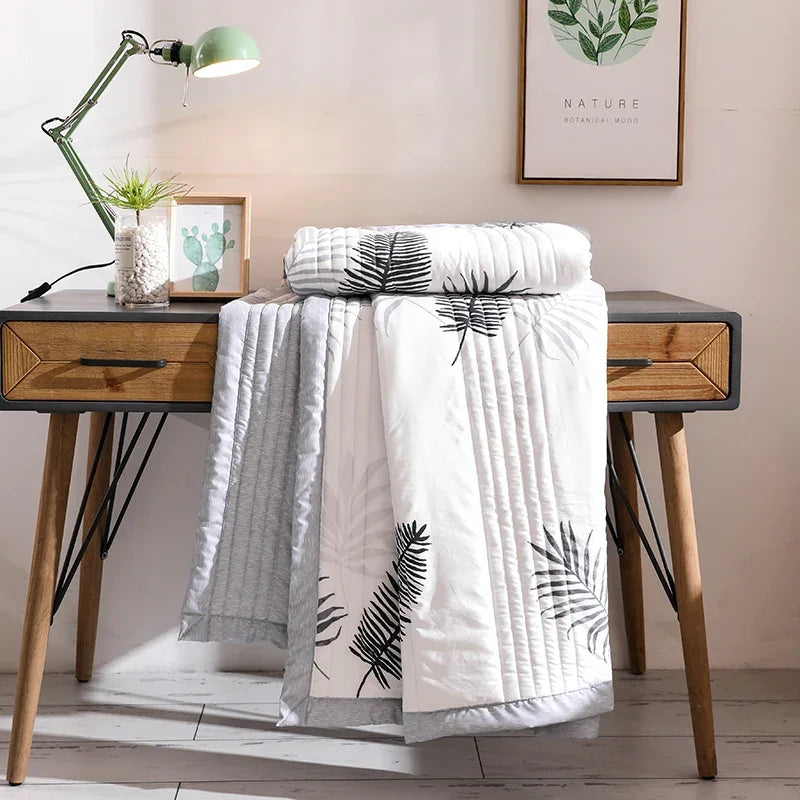 Duvet for Summer Double Bed Linen Quilted Bedspread 150X200