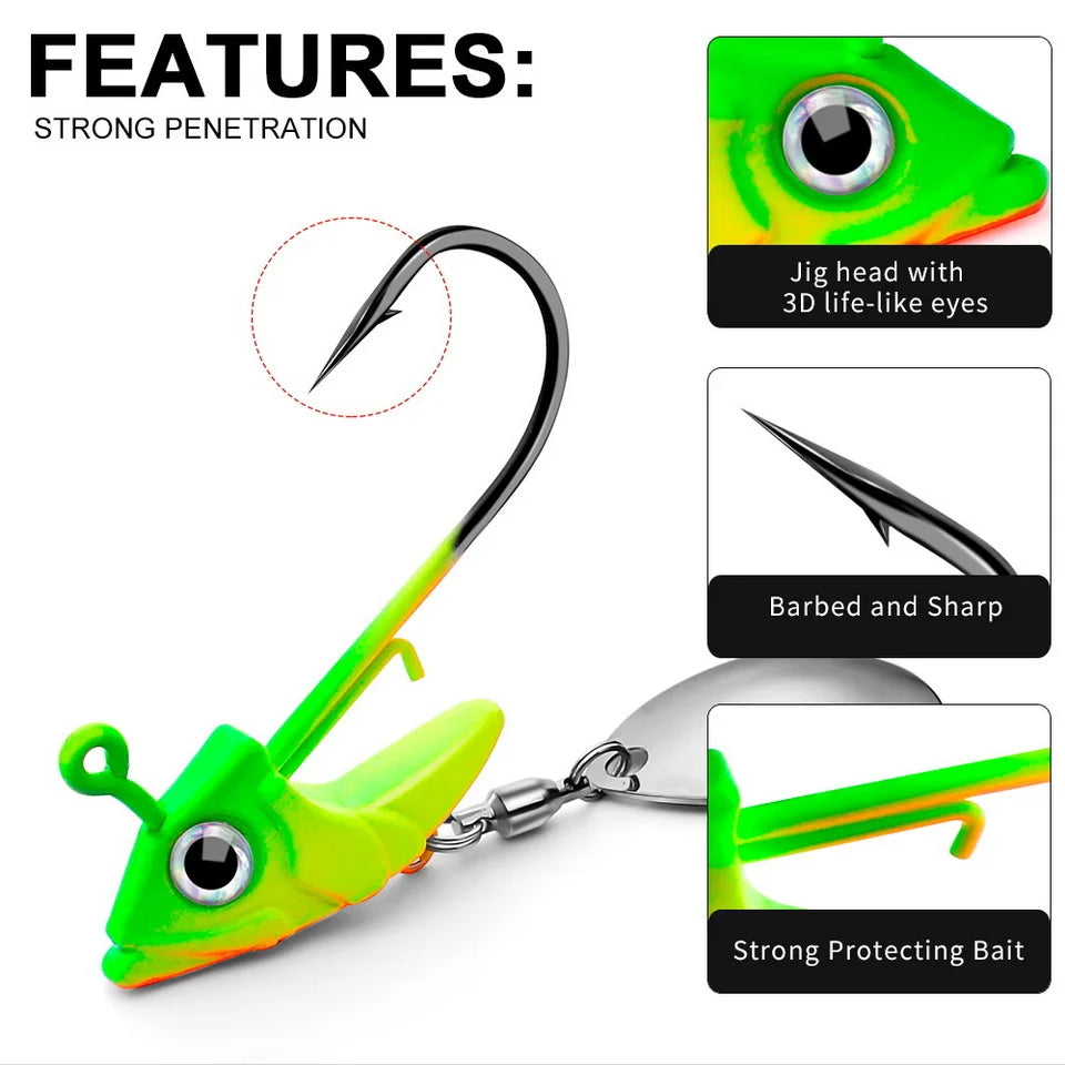 1pc Jig Head 7.5g 10.5g 15g Fishing Lures Sinking