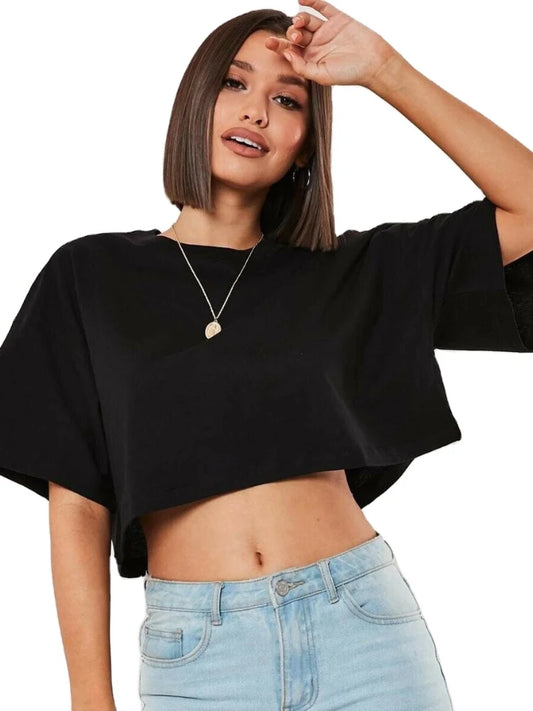 Cotton Women Short Sleeve Dance Running Clothes Yoga