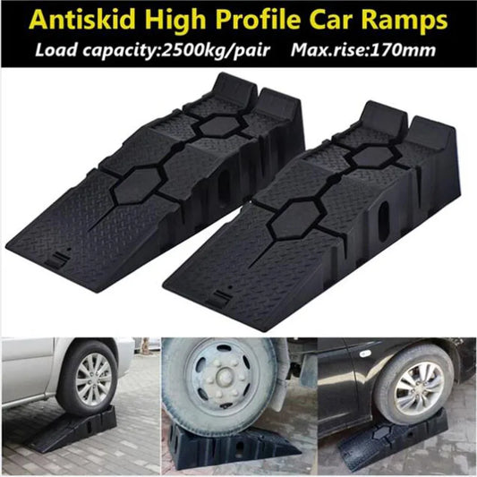 1Pair Black 2500KG Heavy Duty Car Ramps 900mm Long