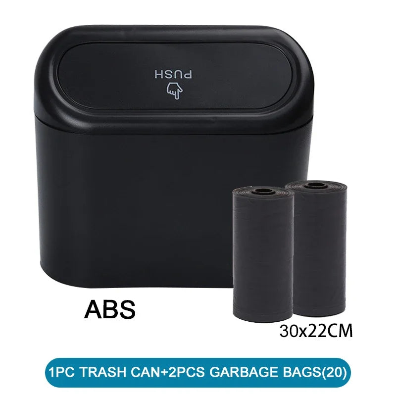 Car Trash Can (with Lid) Contains 60 (300) Garbage Bags,