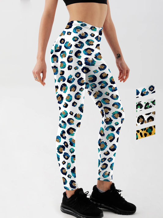 Women Leopard Printed Leggings For Fitness