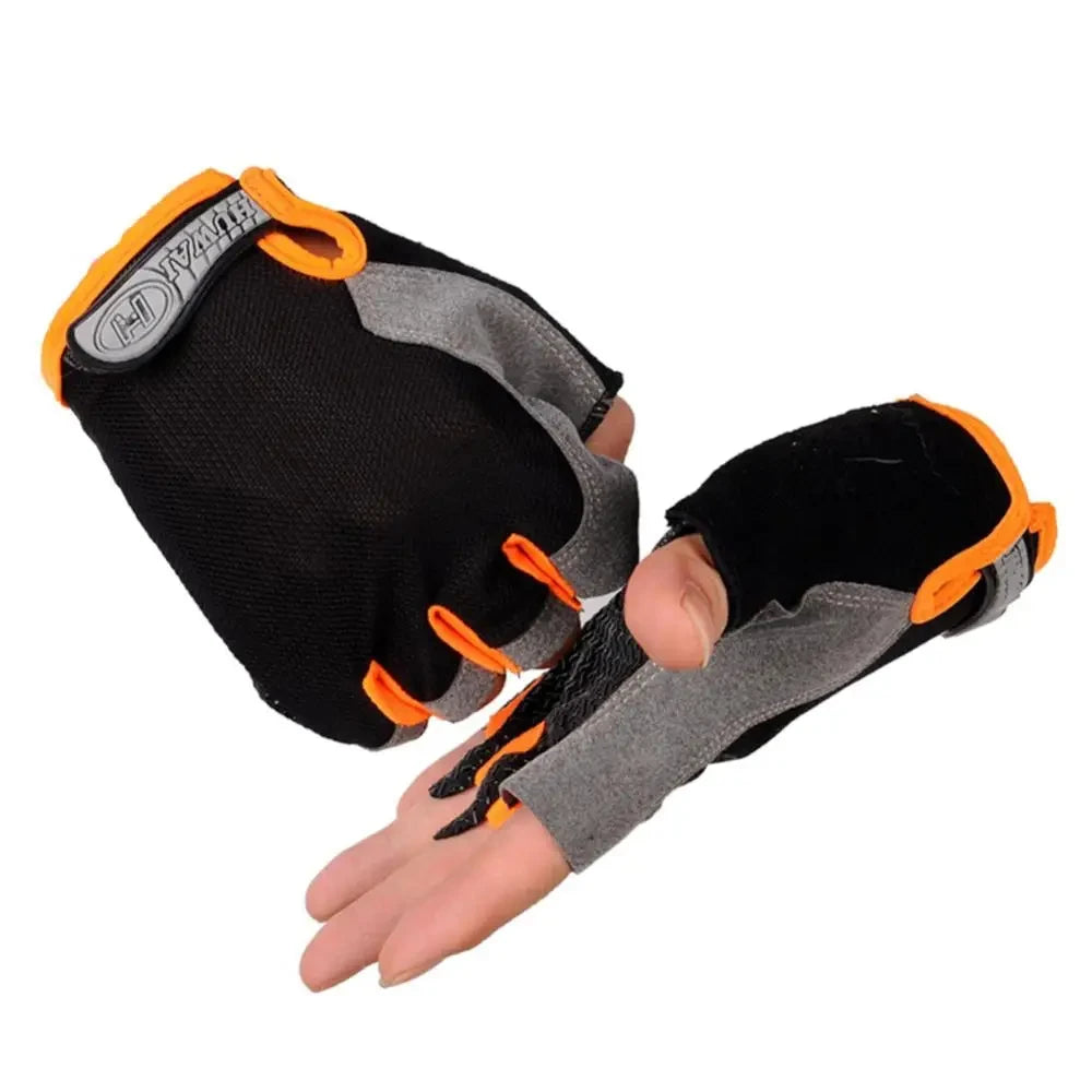 Cycling Gloves Anti Slip Shock Breathable Half Fingerless Gloves