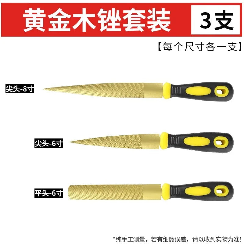Woodworking file, small wooden file, coarse toothed mixed type file,