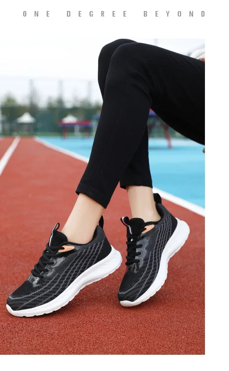 Women's Sports Shoes Spring 2025 New Knitted Casual Fashionable