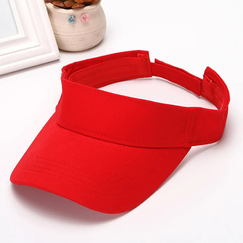 Sport Visor Hats Adjustable Empty Top Baseball Cap Sun