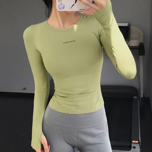 Fitness Tops Women Tight Sports Long Sleeve Yoga