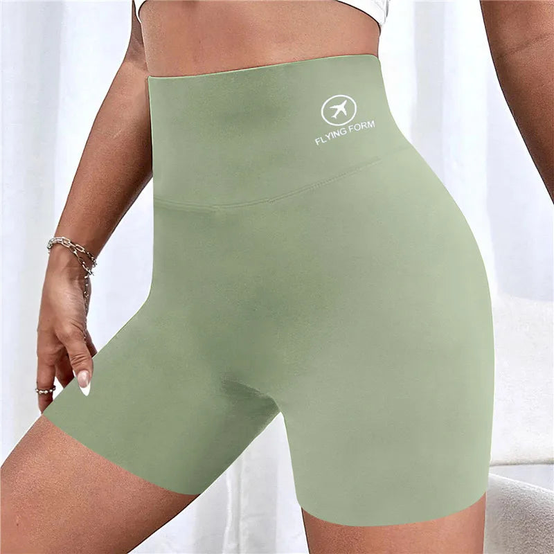 Women Yoga Sports Shorts High Waist Fitness