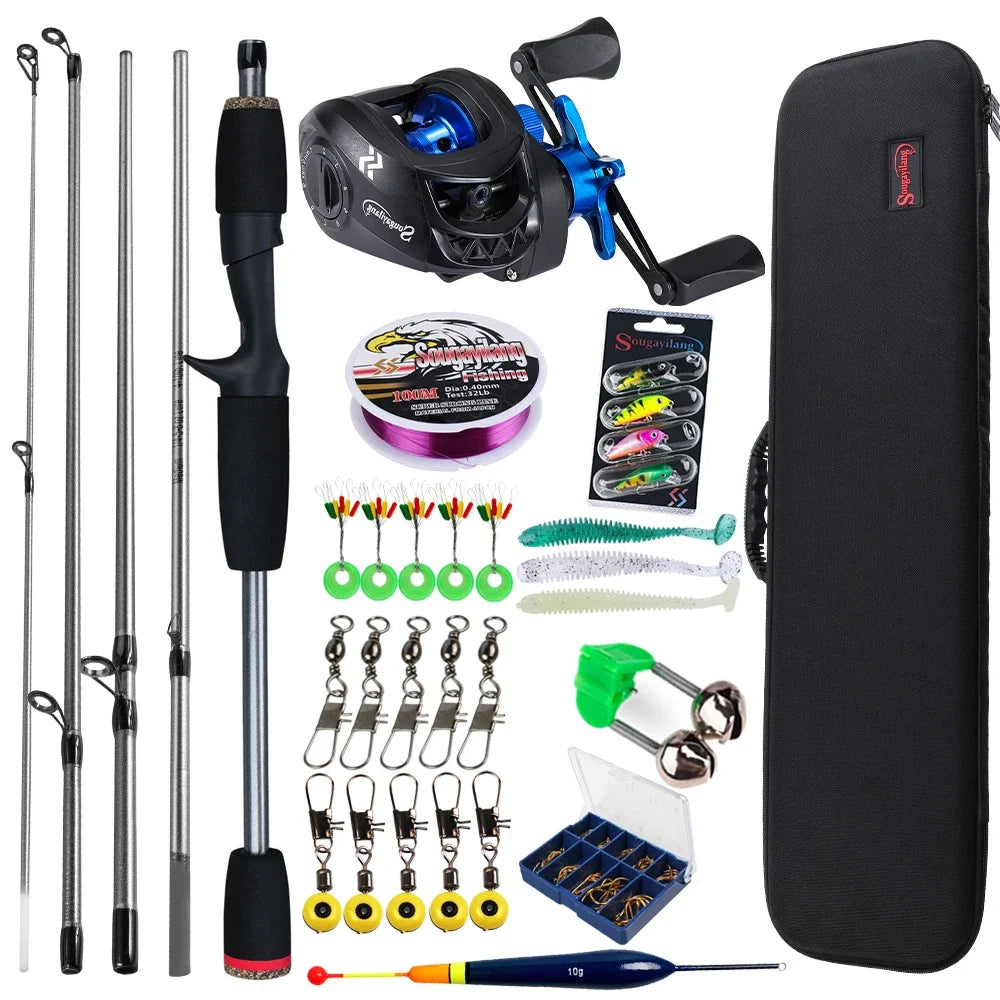 Sougayilang Baitcasting Fishing Rod and Reel Combo