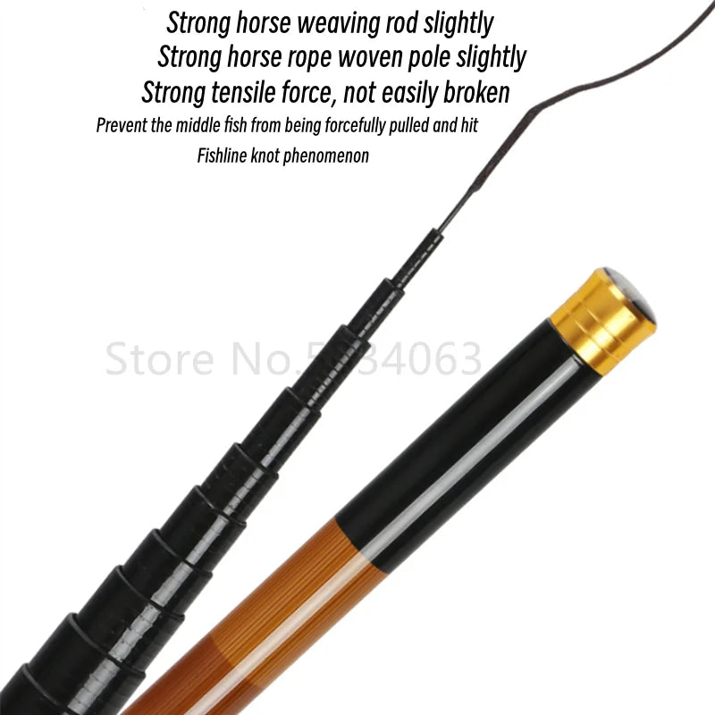 Telescopic Fishing Rod Ultralight Super Hard Carbon Fiber
