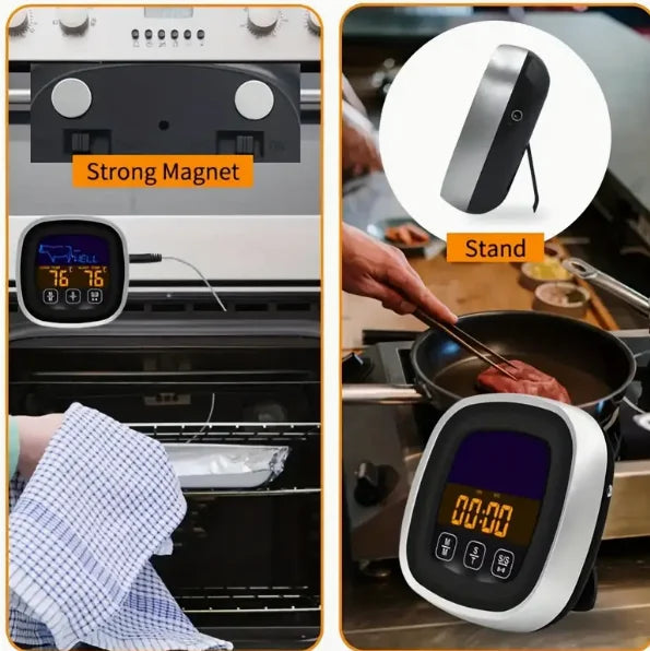 Digitale vleesthermometer met groot touchscreen -
