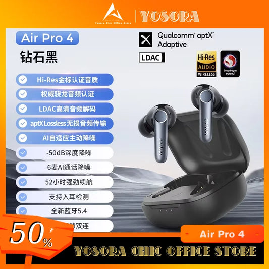 EarFun Air Pro 4 Wireless Earphone HI-FI Bluetooth5.4 Earphones