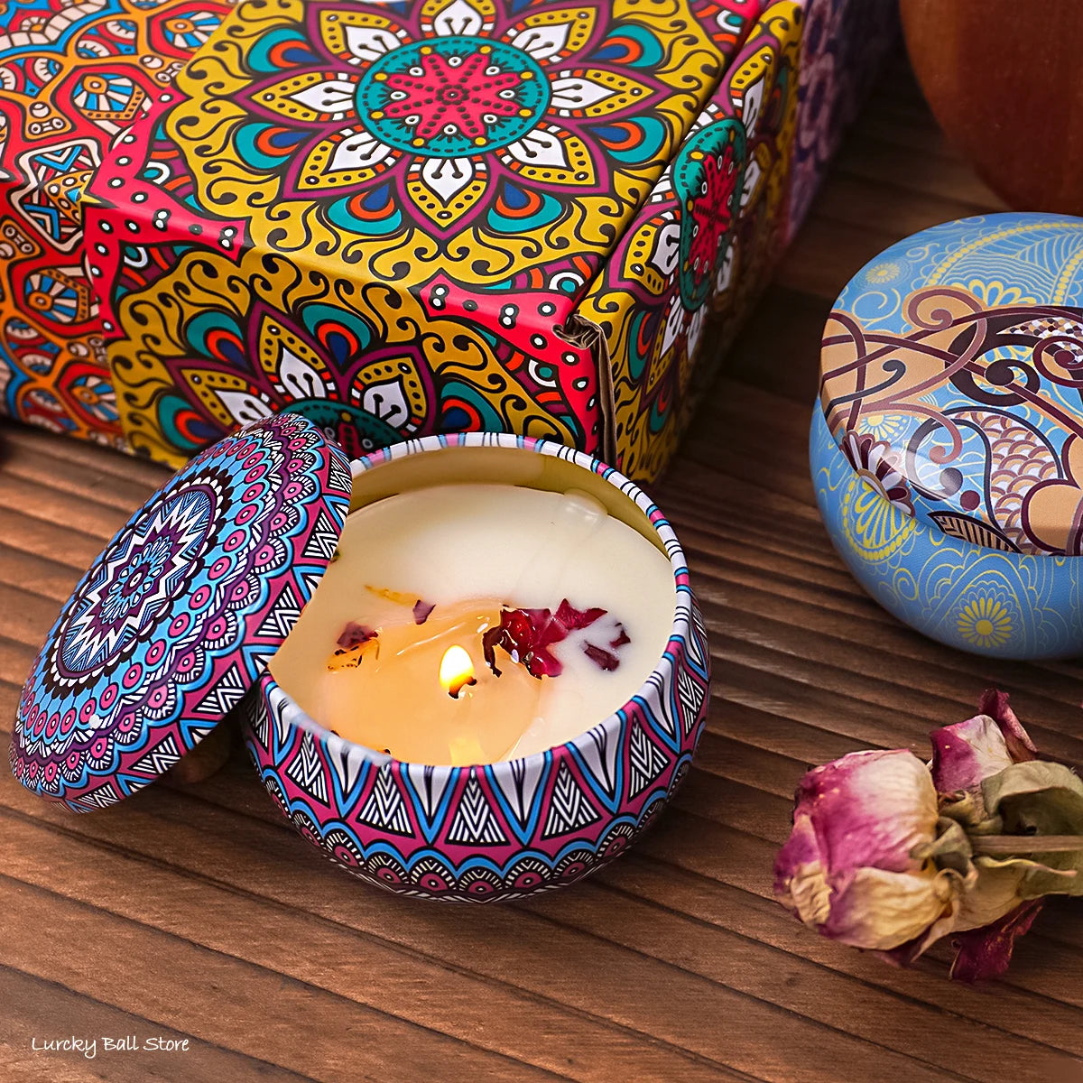 4Pcs/Box Scented Candle Set Gift Islamic