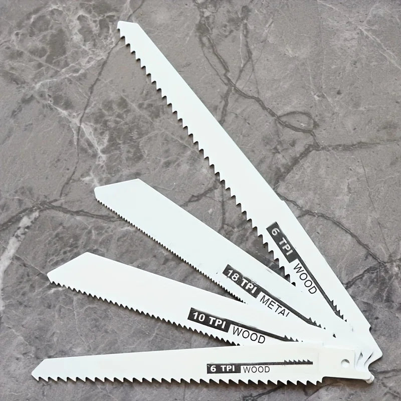 Set van 4 reciprozaagbladen - hout-/metaalsnijder