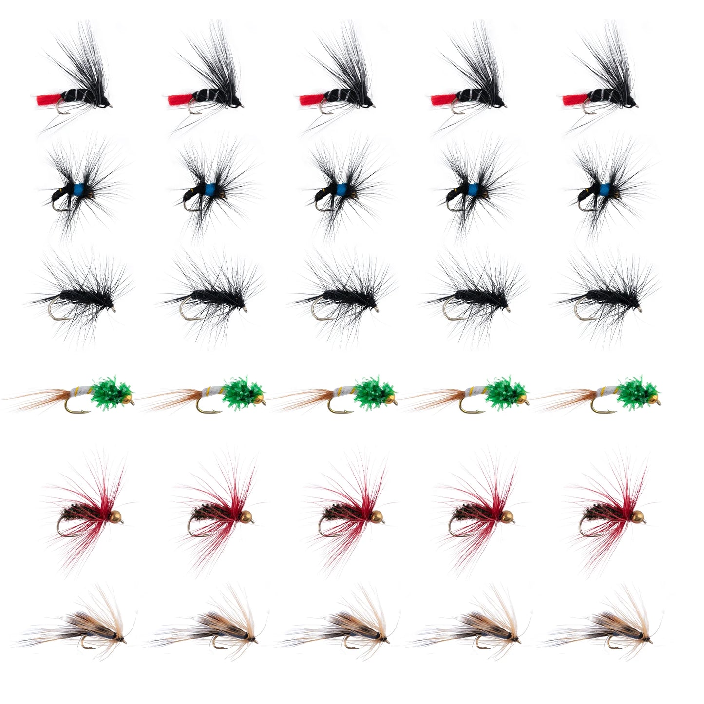 Goture Fly Fishing Flies Kit 30pcs