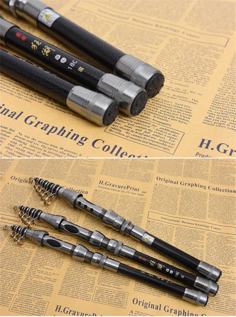 Fishing Rod Combo 1.5-2.4M Telescopic Fishing Rod