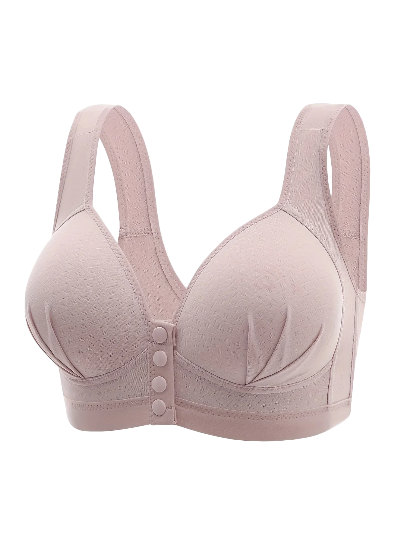 Comfortabele draadloze bh met dunne katoenen cups,