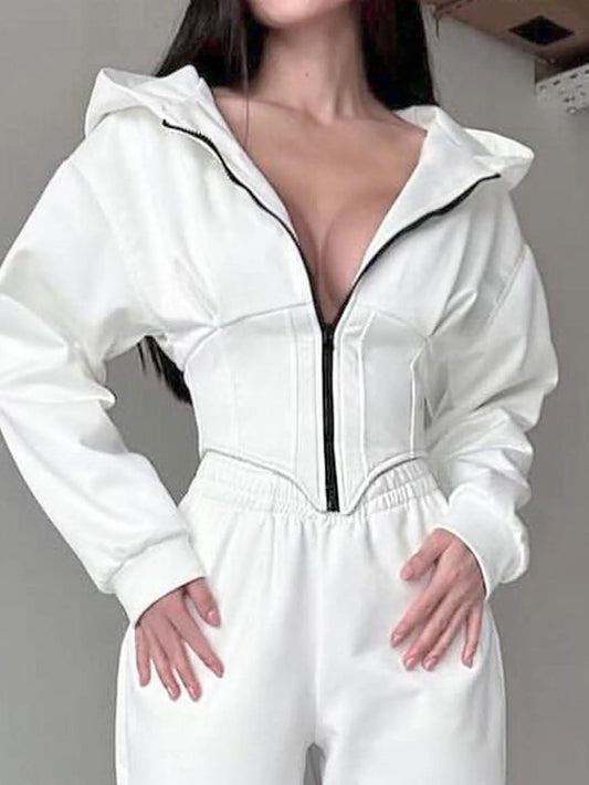 Sports leisure women's clothing hooded sweatshirt