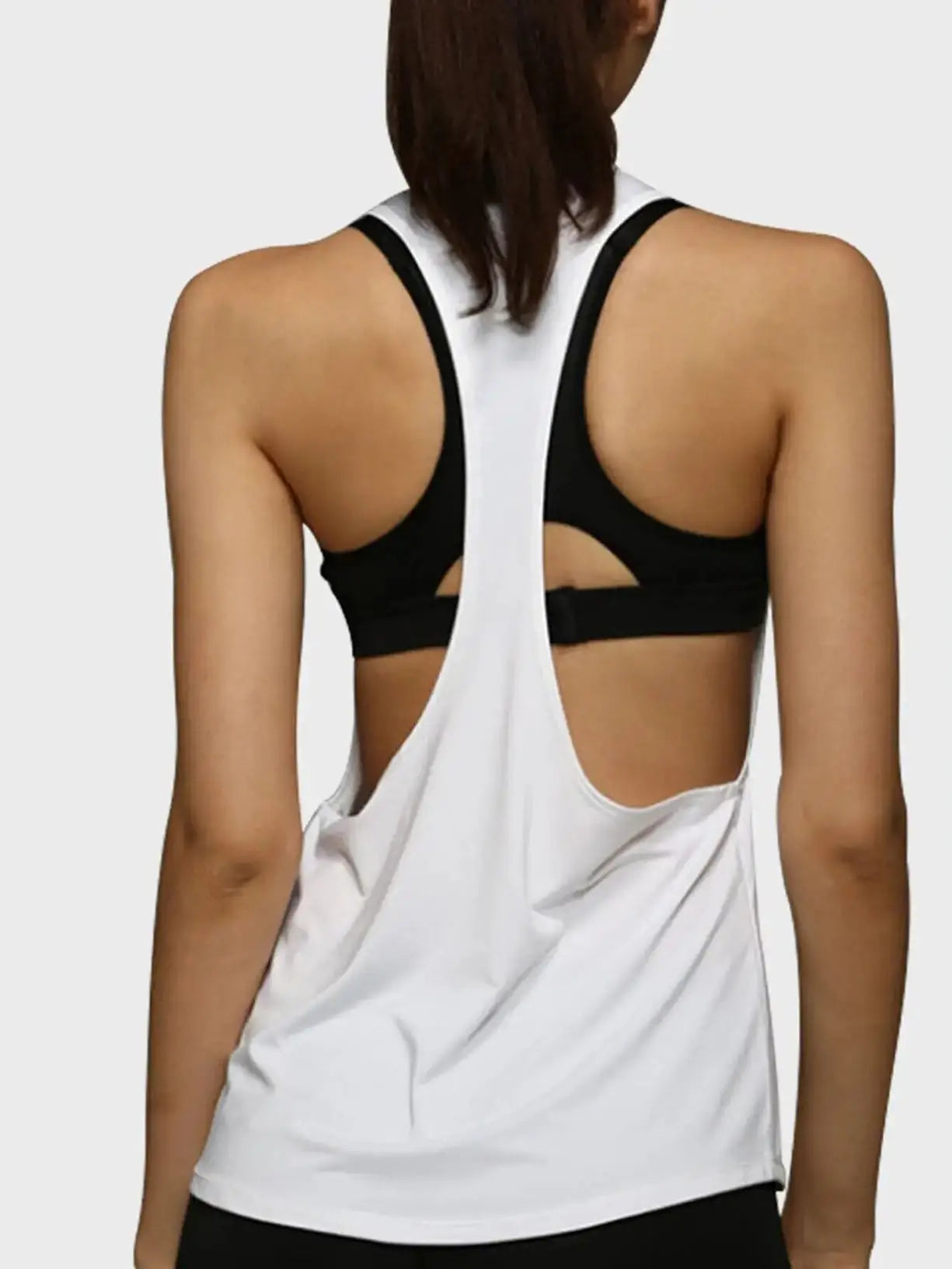Dames Sport Smock Fitness Sportvest T-vormig
