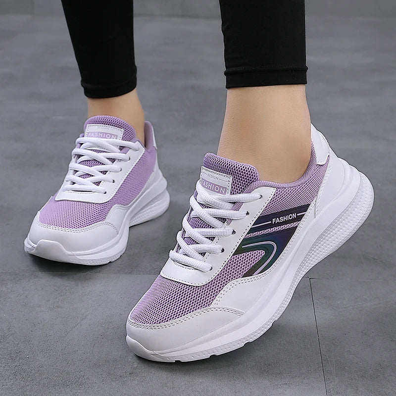 Sports shoes for women in spring and summer, lightweight,