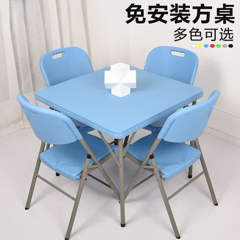Folding Table Square Dining Table