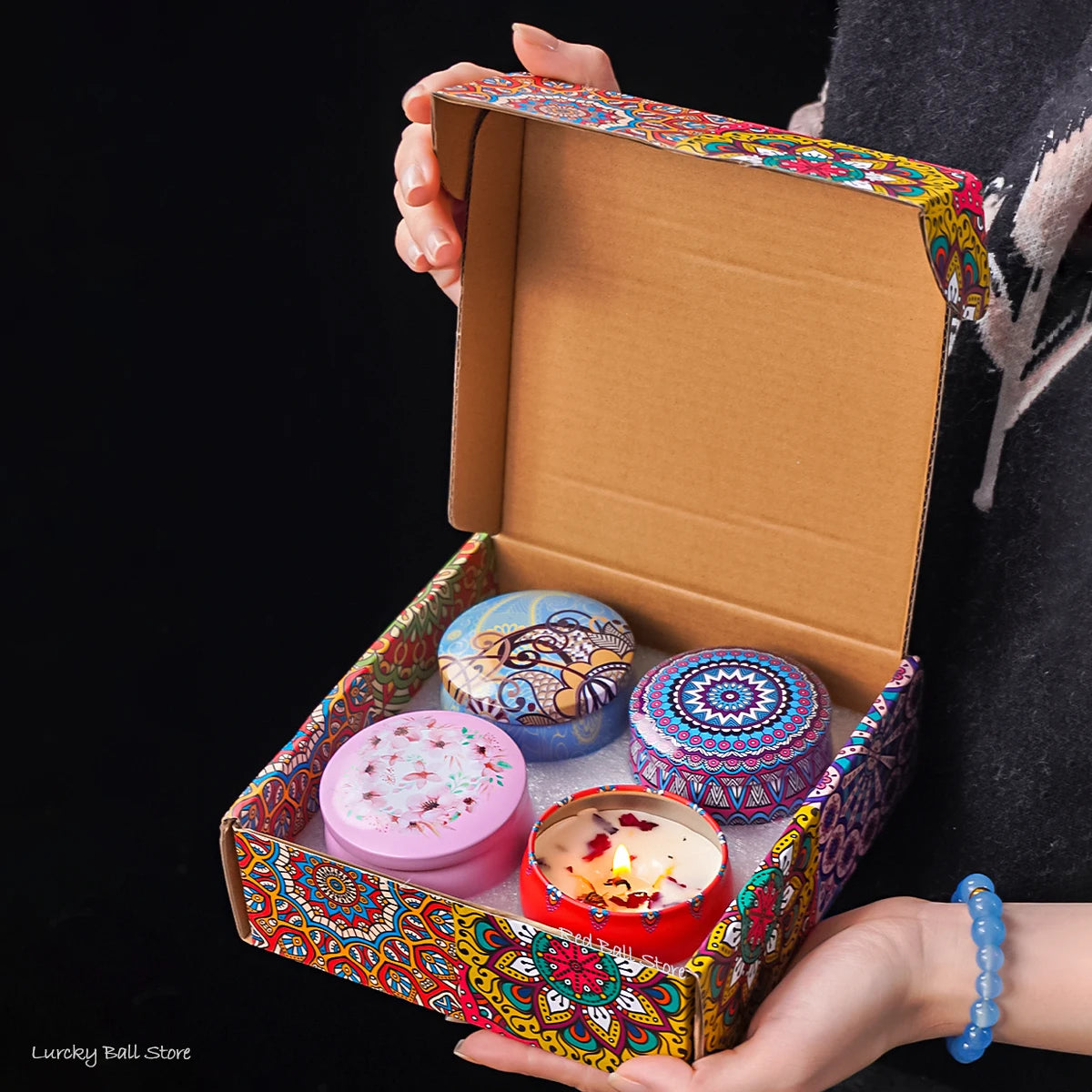 4Pcs/Box Scented Candle Set Gift Islamic