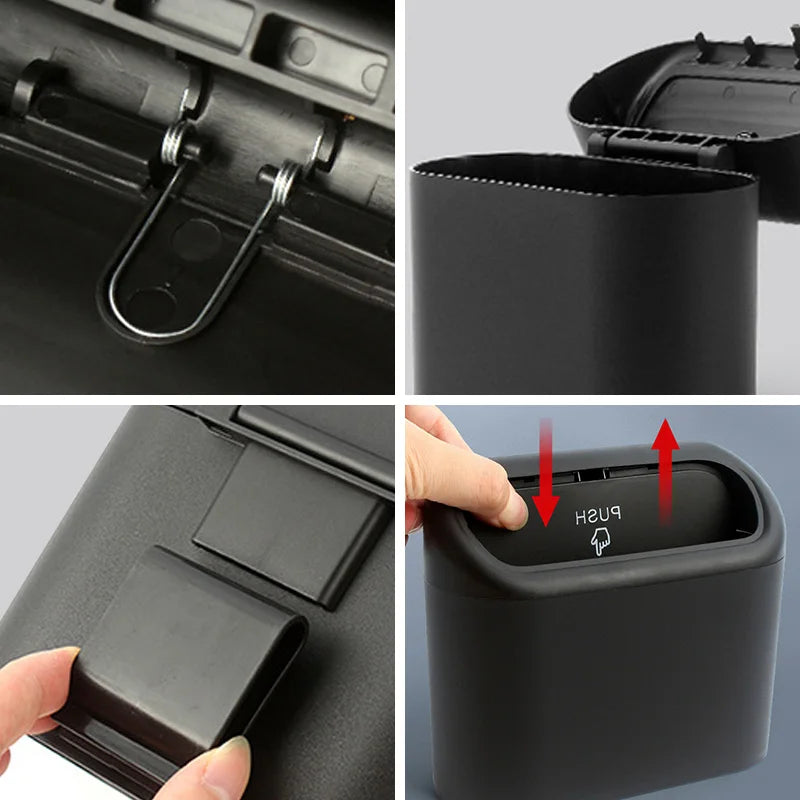 Car Trash Can Universal Car Door Hanging Trash Bin Small