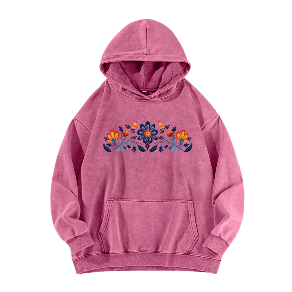 Hoodie Women Casual Washed