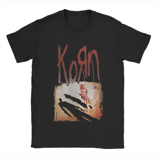 Korn women's T Shirt Rock Band Vintage Tees Short Sleeve