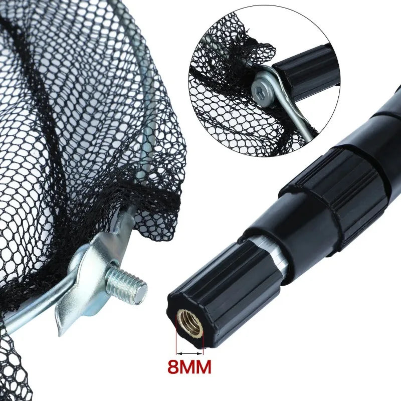 Fishing Net and Rod Set 1.5m/1.7m/2.1m Scalable