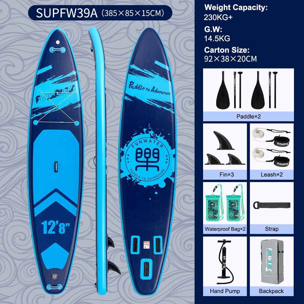 FunWater 11' Sup Board Inflatable Surfboard Stand Up Paddle Board