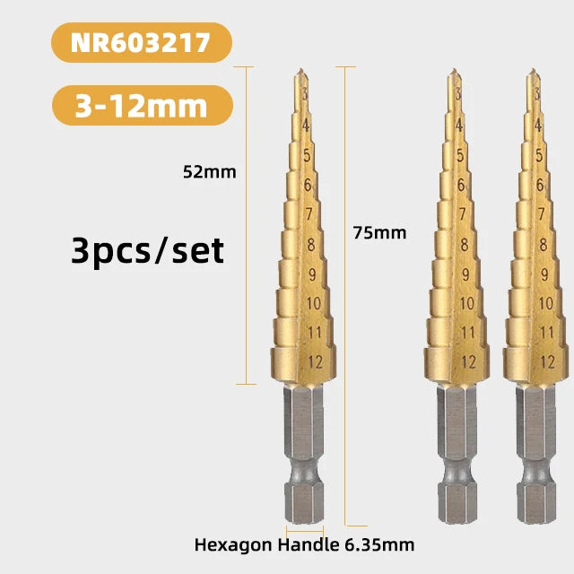 AMR 3pcs 3-12mm4-12mm 4-20mm 4-32mm Straight Groove