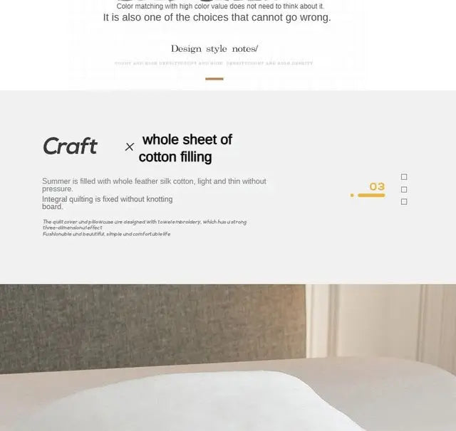 2025 New Japanese Polyester-Cotton Quilted Summer Duvet -