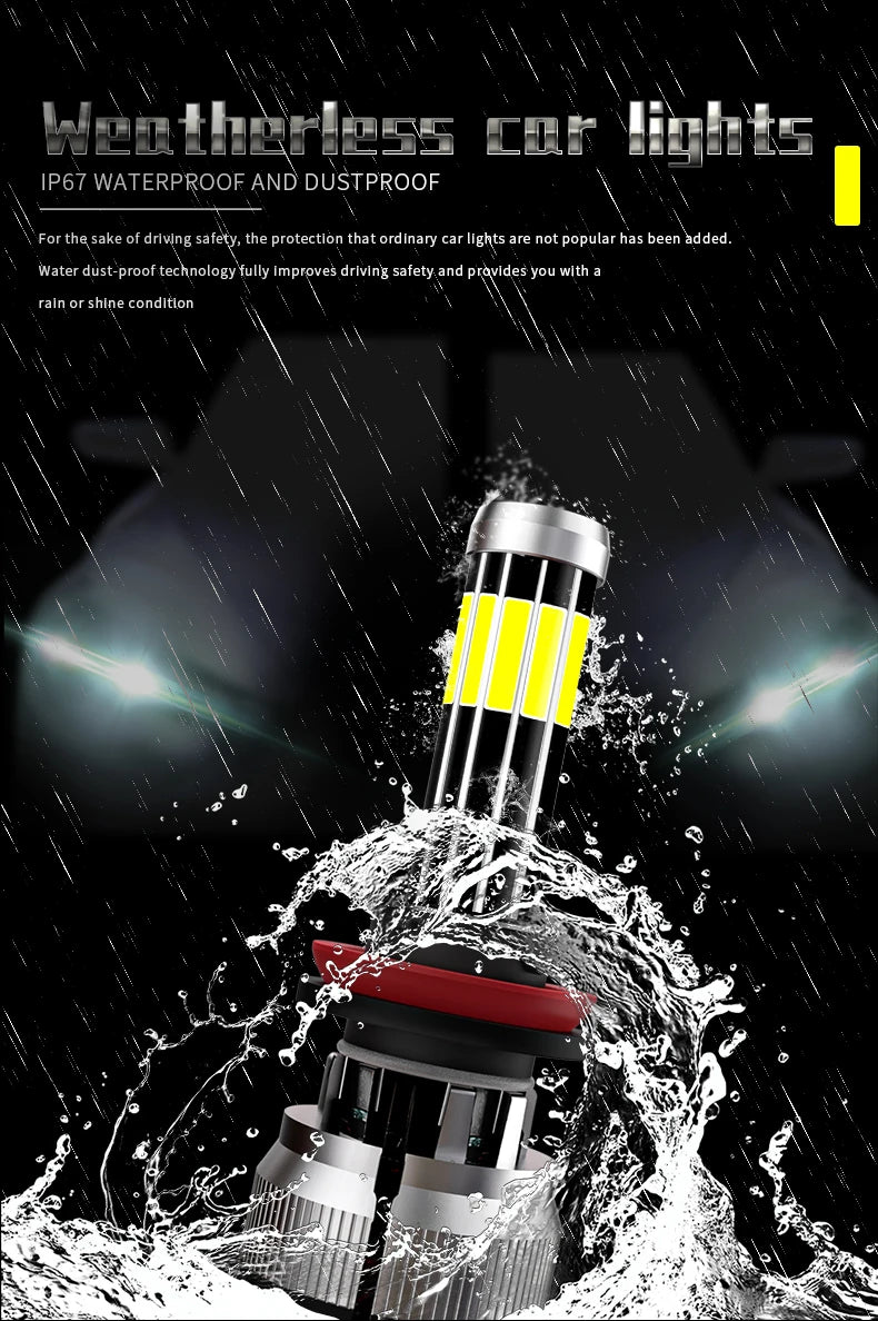 led hb4 9006 headlight lamp kit h7 led 360 super bright